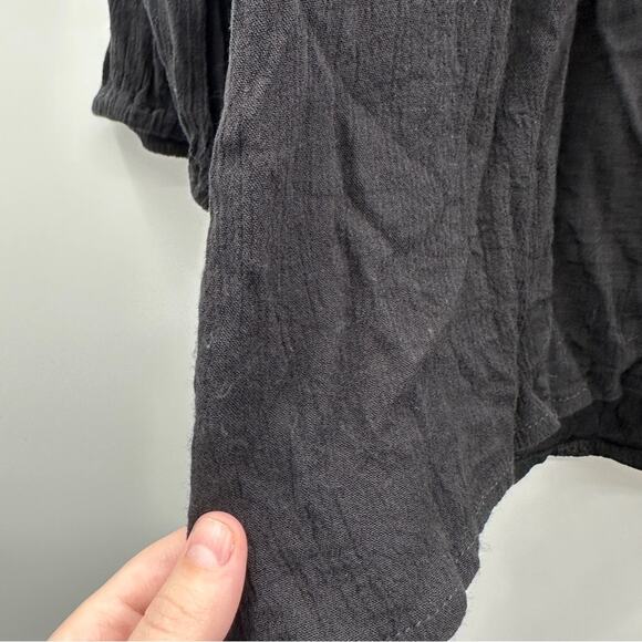 Torrid Black Gauze Embroidered Crotchet Trim 3/4 Sleeve‎ Pullover Top Size 2X - Picture 10 of 12